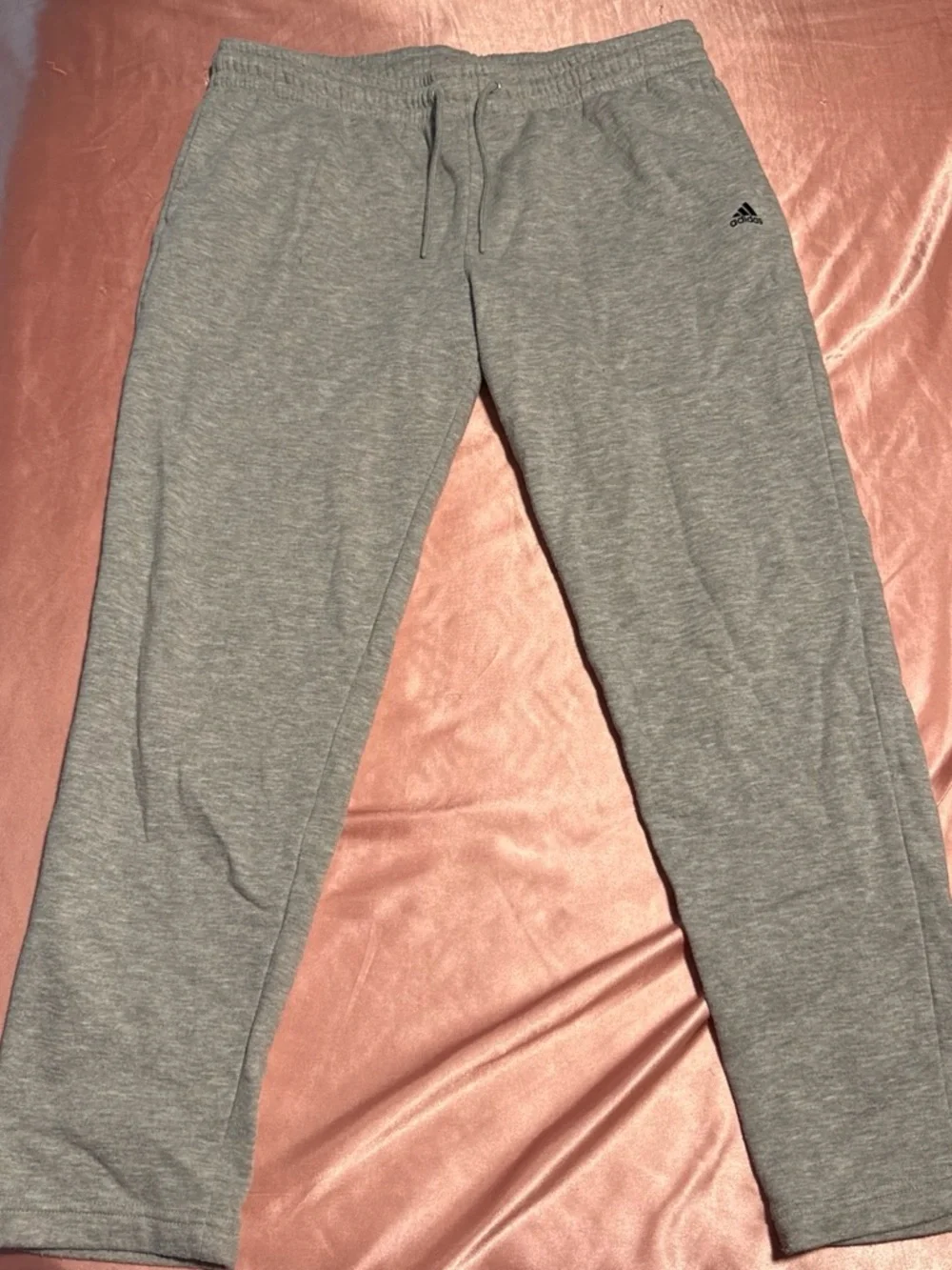 adidas Light Gray Men's Fleece Joggers